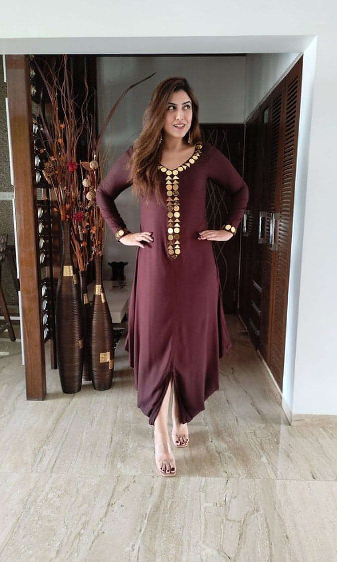 Brown Gold Dress Label DC